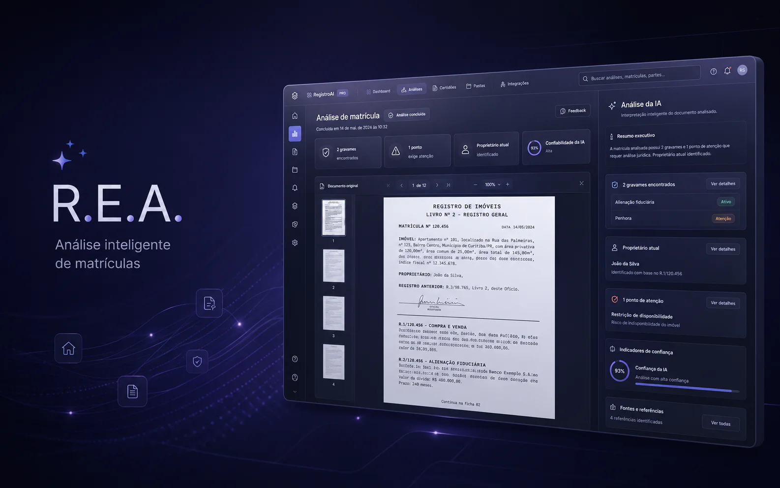 Cover of the AI property record analysis project